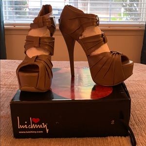 Luichiny Sz 10 Berry Darling Stiletto Heels